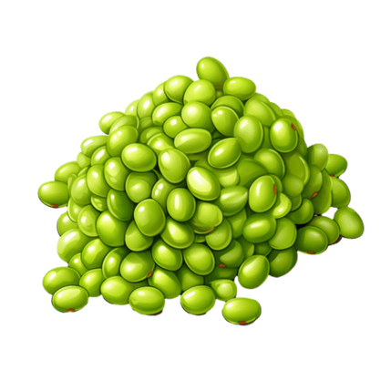 创意蔬菜农作物大豆绿色青豆元素免抠图案蔬菜农作物
